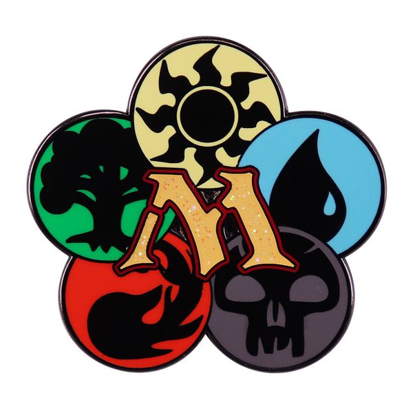 

game collection brooches on clothes new year gift lapel pins jewelry brooch enamel pin badges on backpack fashion accessories, Blue