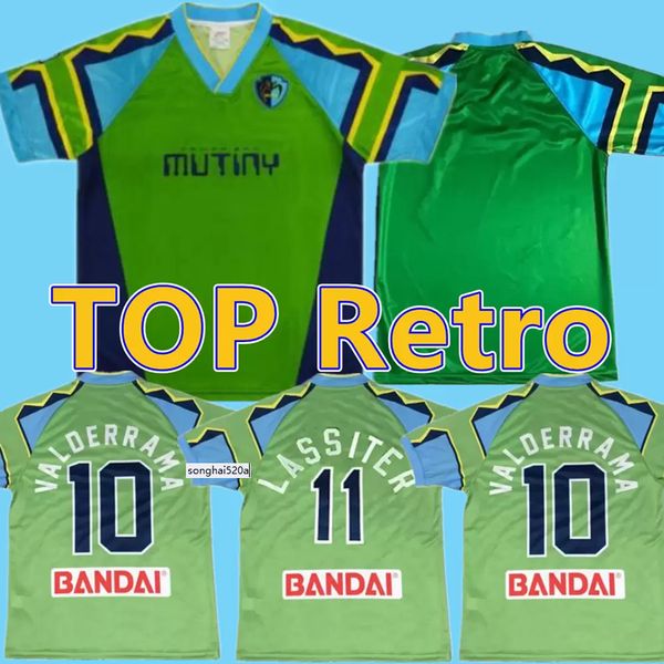 

tampa bay mutiny retro soccer jersey 96 97 mutiny home 1996 1997 valderrama hejduk lassiter vintage camisetas de futbol retro, Black