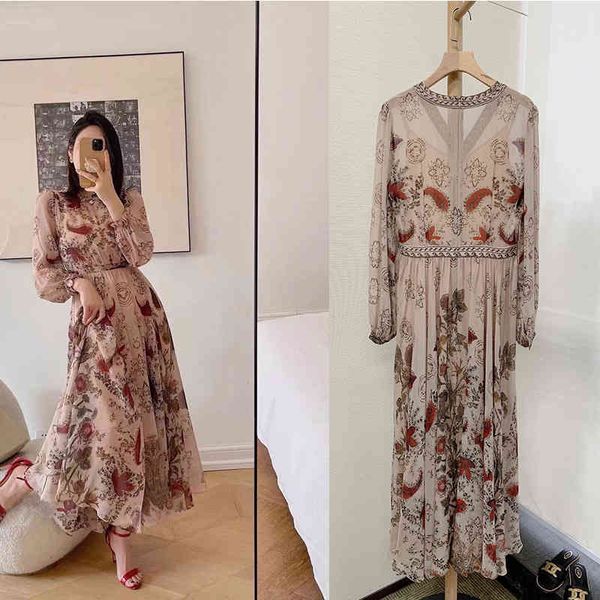 

casual dresses two piece printed jacquard dress with high waist, Black;gray