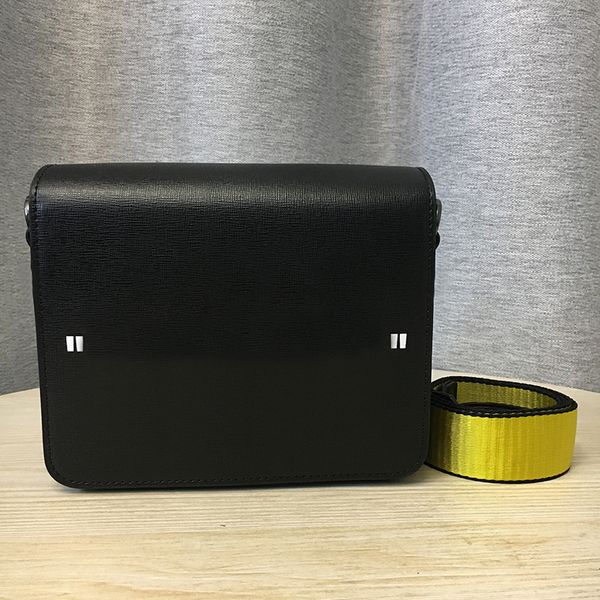 

designer bags turn-off genuine leather yellow strap crossbody bag highest quality messenger stripe diagonal binder handbags fashion wallet d
