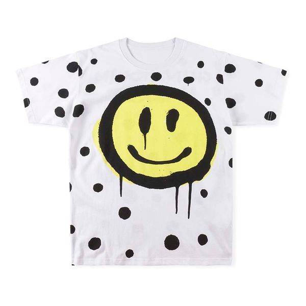 

22ss t shirt tee men women 11 dot printed short sleeve casual t-shirt, White;black