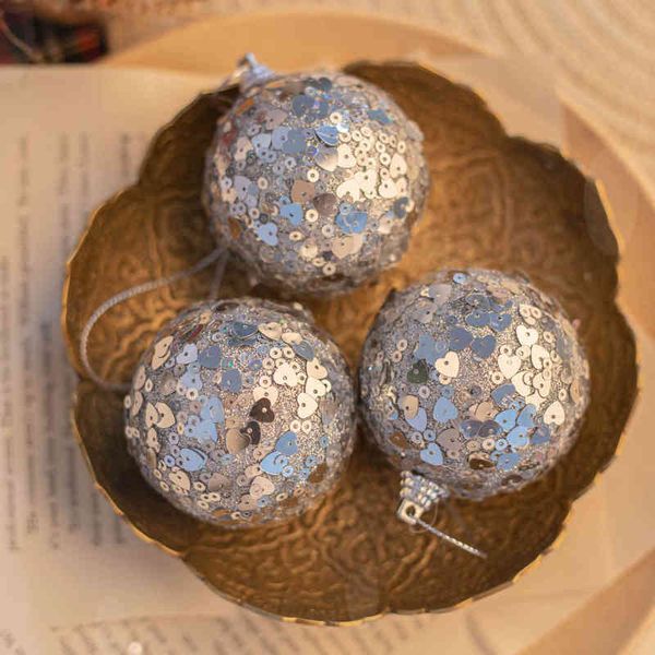 

factory outlet new 6cm christmas tree decorative ball 4 box pendant