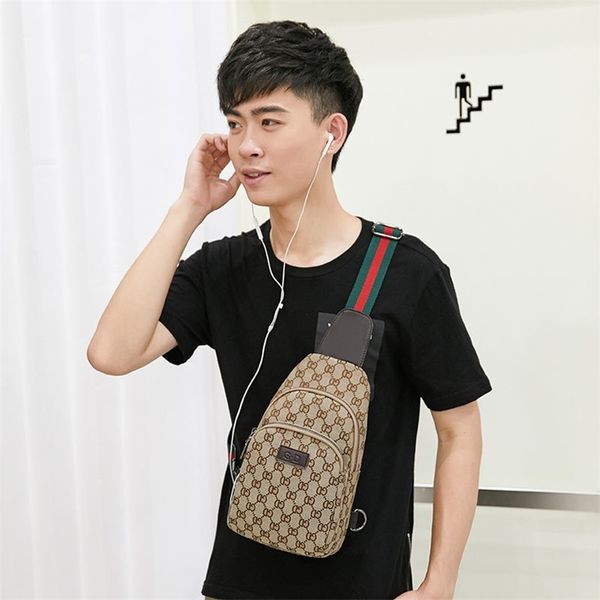 

men's chest bag messenger sling one shoulder bag canvas oxford casual version multifunctional youth sports small backpack