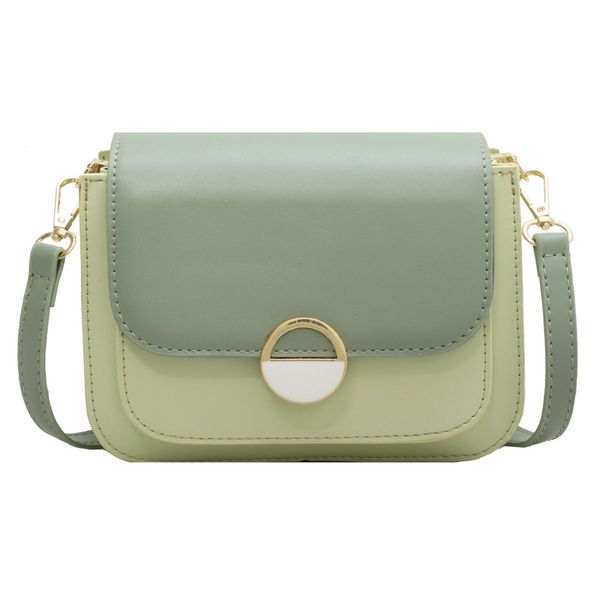 

designer small square bag contrast colors high-texture women pu leather one- shoulder bags with simple and fashion style