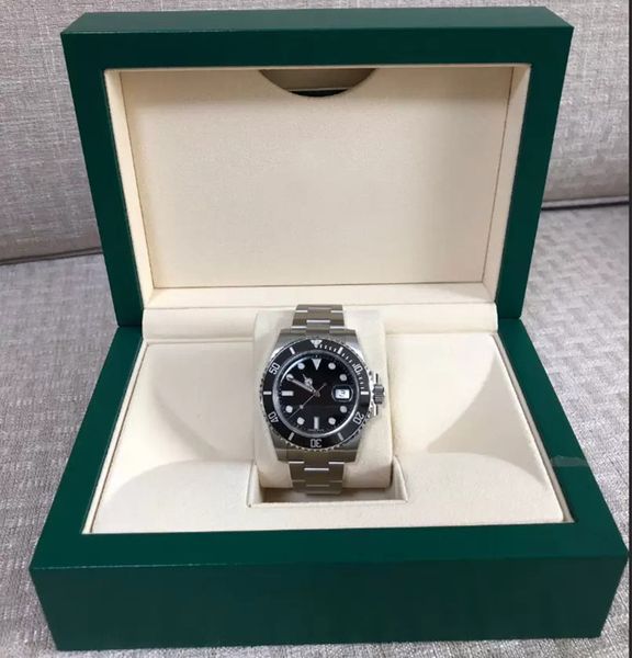 

luxury fashion watch with original box luxury fashion ceramic black bezel new mens mechanical 2813 automatic movement sports men watches wri, Slivery;brown