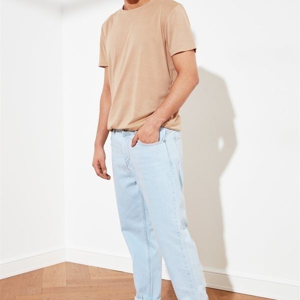 

trendyol men 's relax fit jeans tmnss21je0130 220328, Blue