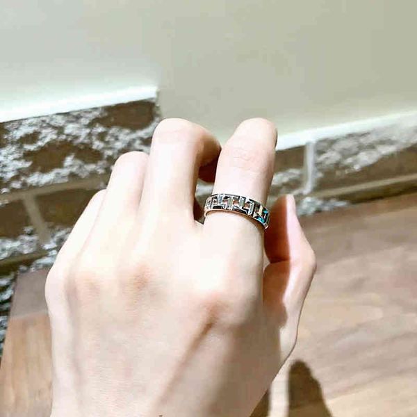 

bw9q european and american fashion brand t family new ring valley ailing, Silver