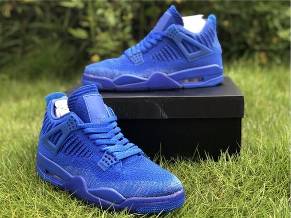 

shoes genuine jumpman 4 blue woven casual, 40--47.5