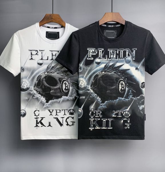 Phillip Erkekler tasarımcı PP Kafatası Elmas t gömlek Kısa kollu Dolar Boz ayı Marka tee O-Boyun yüksek Kaliteli Kafatasları TShirt tees tops Boyut M-3XL