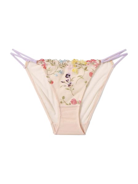 

luvlette embroidery laced with luv panty f2gq#, Black;red