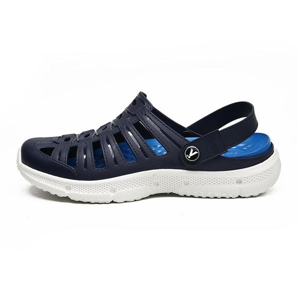 

men sandals 2020 new shoes summer fashion black beach crock flat hole shoes comfortable swiftwater mesh deck sand men sandals2543