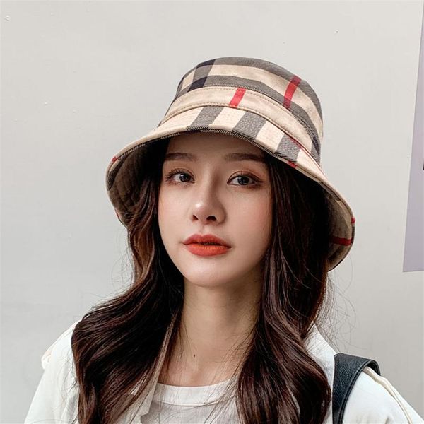 

spring new women's stripe fashion warm sunshade fisherman's hat suede basin hat casual foldable thermal335h, Blue;gray