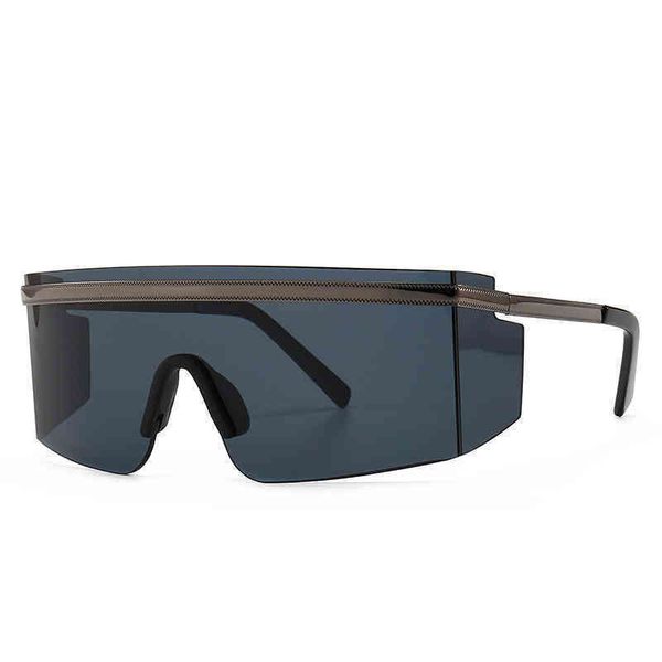 

2021 new mask integrated cover mirror modern sunglass ve2208, White;black