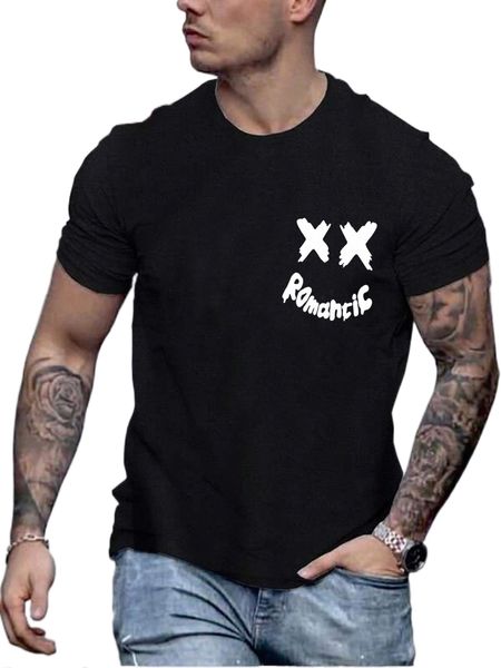 

men letter graphic tee q3ae#, White;black