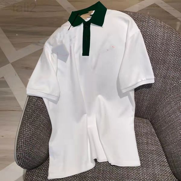 

women's t-shirt designer 6022703 gujia polo shirt co branded color contrast collar embroidery simple short sleeve lapel t-shirt 9abd, White