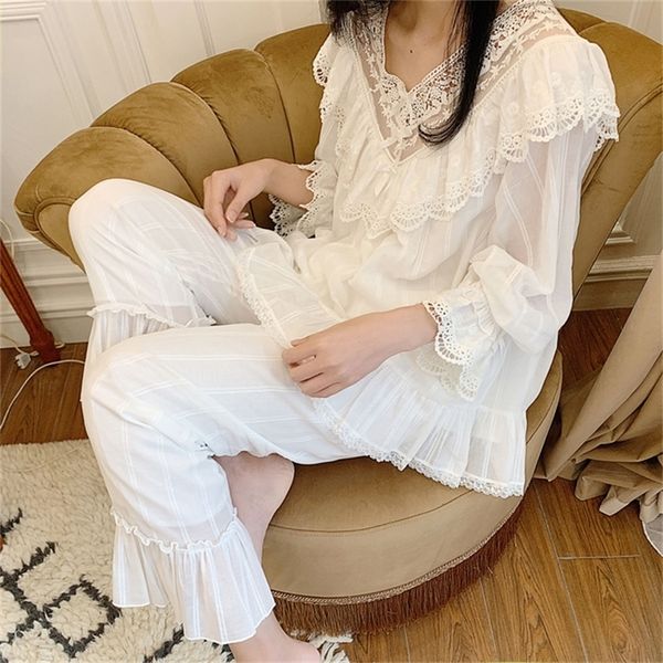 

women's sleepwear women's lolita princess v neck pajama setsruffle lace lo 220823, Black;red