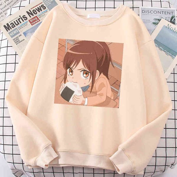 

attack on titan manga girl men hoodies fashion crewneck sweatshirts casual oversize hoody autumn comfortable female sportswears y220702, Black