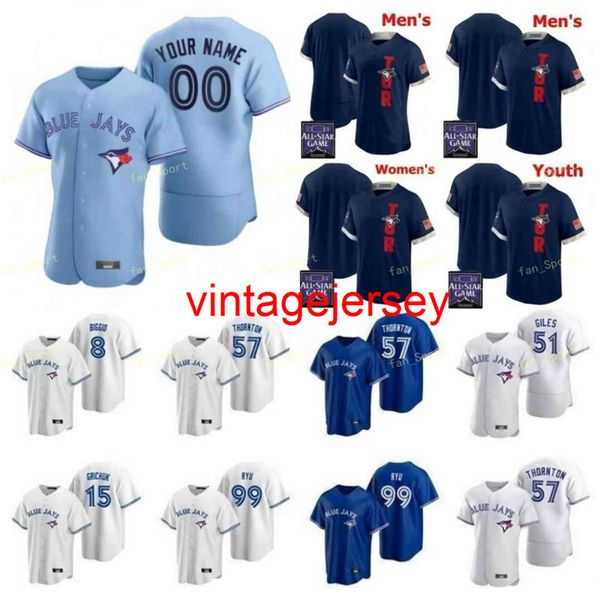 

men women youth 2021 all-star game baseball jerseys 43 carl edwards 5 santiago espinal 15 randal grichuk 9 danny jansen 47 anthony kay, Black