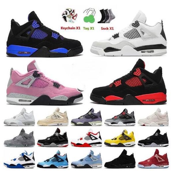 

jumpman 4 women mens basketball shoes jorda white oreo sail red blue thunder 4s fire red canvas black cat jorden4s military bred jorden off