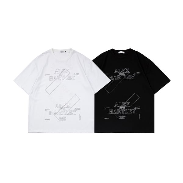 

22ss europe french tee high street short sleeve designer t shirt spring summer fashion men women tshirt, Black;brown