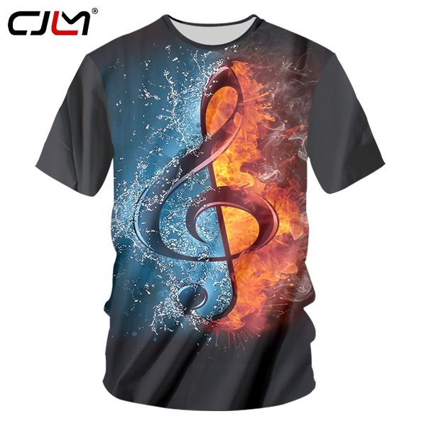 

fashion rock style tshirts men cool print dj disco music and guitar 3d tshirt neutral casual fitness short sleeve shirts 220623, White;black