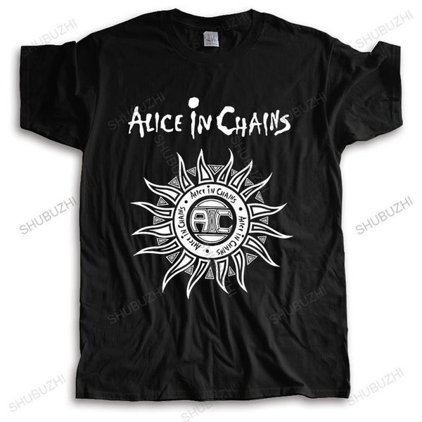 Maglietta girocollo da uomo Maglietta di cotone moda Alice in Chains Sun Maglietta unisex da uomo casual stile sciolto Top taglia più grande 220505