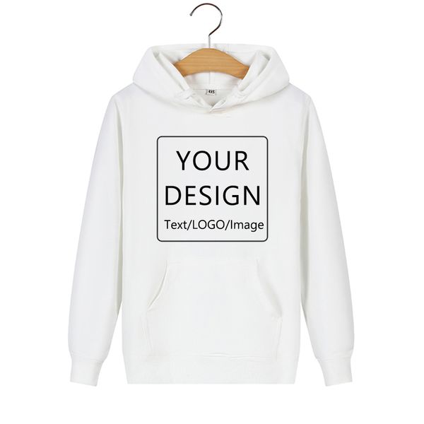 Hoodies de algodão impresso DIY com moletom com capuz personalizado Capuz de capuz e homem de inverno casais Roupas 220722