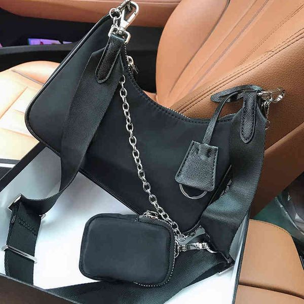 

re edition 2005 nylon bag crossbody designer bags luxurious women shoulder handbags multi pochette triad hobo chain purse wallets designers