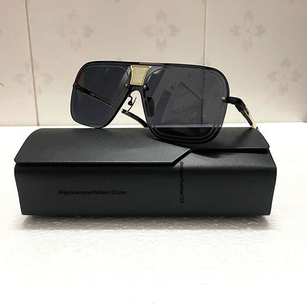 

designer sunglasses for men dita enance metal minimalist retro rimless sunglasses with masonry cut edges original box, White;black