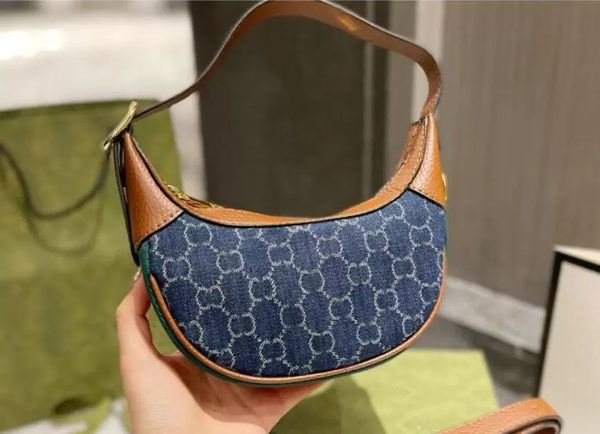 

quality nylon g ophidia half moon mini crossbody bags tote luxury designer womans fashion famous original small wallet card pockets