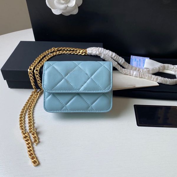 

10a woman crossbody bag 12.5cm leather shoulder bags fashion designer bags luxury messenger bagss cosmetic chain bag wallet with box c035