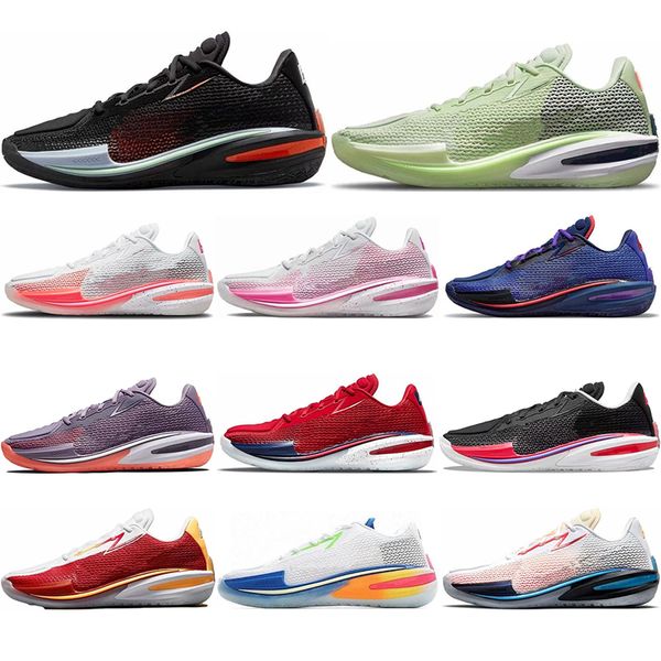 

latest zoom g.t. cut mens basketball shoes low sneakers gt black crimson green grinch laser blue university pink breast cancer void yellow m, White;red