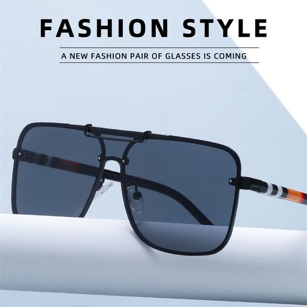 

classic gradient sunglasses fashion classic square retro luxury brand uv400 series 347 men and women models 220507, White;black