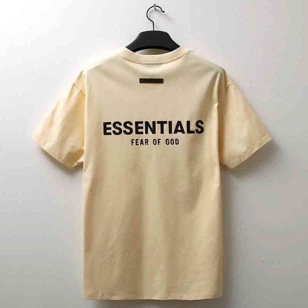 

50% discount of version foreign high-end correct original essentials short sleeve men's t-shirt fashion brand fog high street 2022 spri, White;black