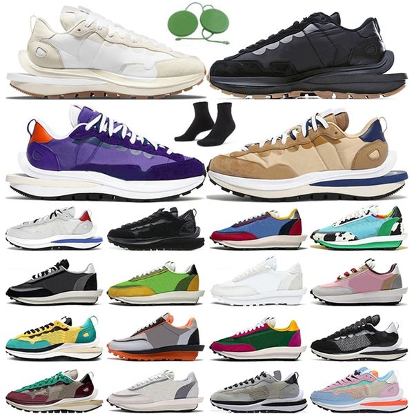 

ld waffle running shoes men women black white nylon sail gum cool grey bright citron pine green multi mens trainers outdoor sports sneakers