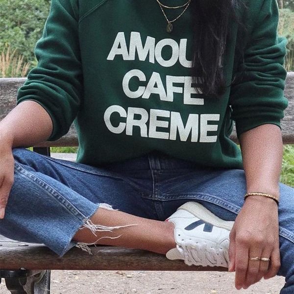 

letter print sweatshirt women autumn winter long sleeve round neck cotton pullover female vintage casual chic sweatshirts 220804, Black