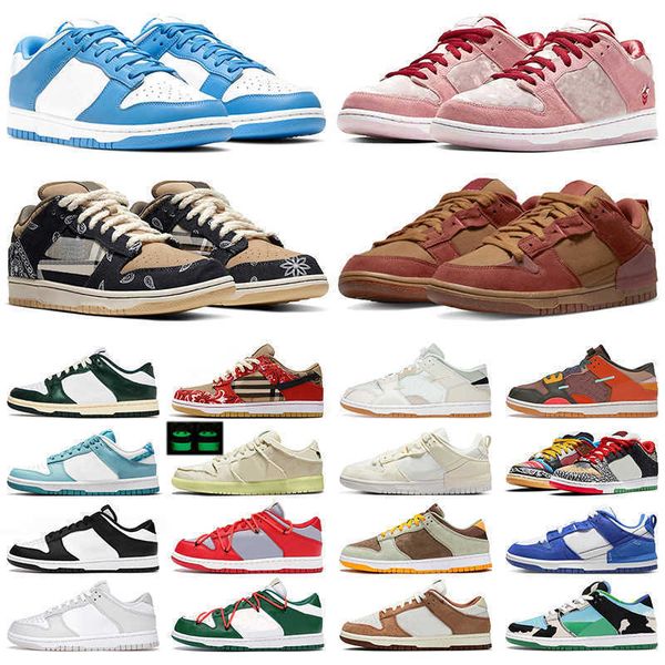 

designer dunksb lows mens womens casual shoes disrupt 2 dusty olive scrap brown panda pink valentine day undefeated cactus jack sports, Black