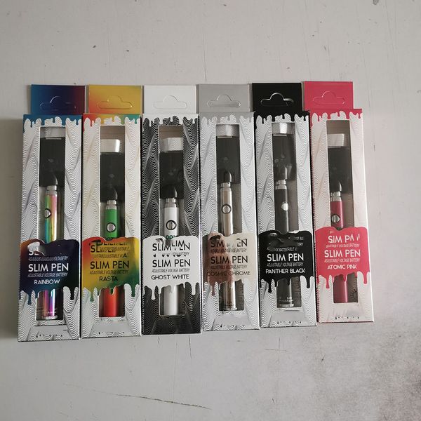 

slim pen battery 320mah vv batteries adjust voltage fit 510 atomizers 10 colors