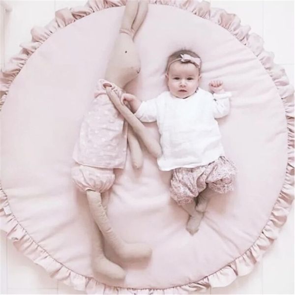 

cotton childrens mat toys baby play carpet on the floor girls crawlingmats nursery children's room playmat drop center 210402