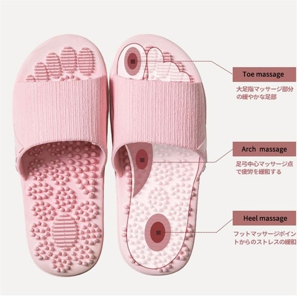 Haus Nicht Slip Frauen Massage Hausschuhe Sommer Mode Indoor Outdoor Flip-Flops Frau Schuhe Strand Badezimmer Pantoffel Männer Rutsche 220616