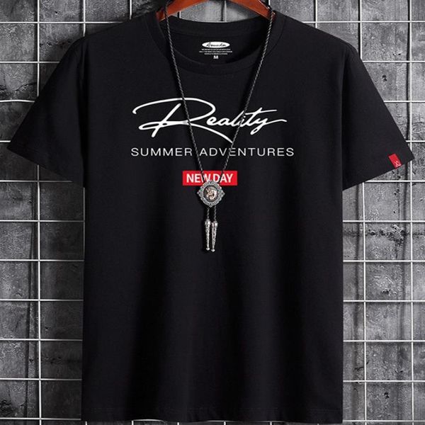 

summer mens casual t shirts letters printed hip hop streetwear black fashion designer breathable short sleeved p270i, White;black