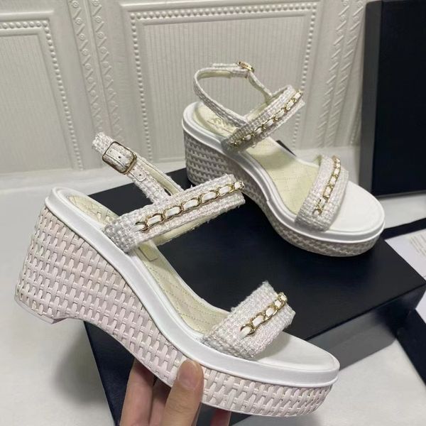 

new designer g women's sandals slippers flip flops flat shoes fashion platform wedge embroidery printing jelly rubber shoes high heels, Black