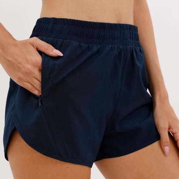 

lulu shorts yoga summer women breathable zipper yoga y shorts gym clothes women underwear outdoor running fitness woman short pants leggings