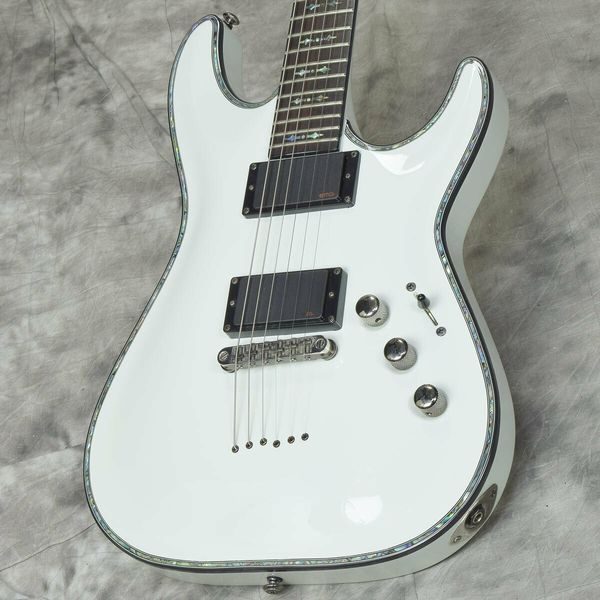 

schecter / diamond series hellraiser ad-c-1-hr white electric guitar