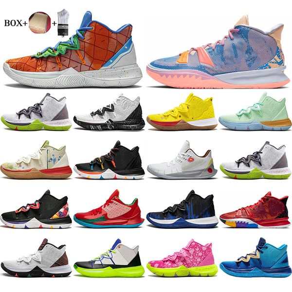 

mens kyrie shoes tv pe basketball shoe 5 for 20th anniversary sponge x irving 5s pineapple house patrick mr.krebs sandy cheeks womens sports, White;red