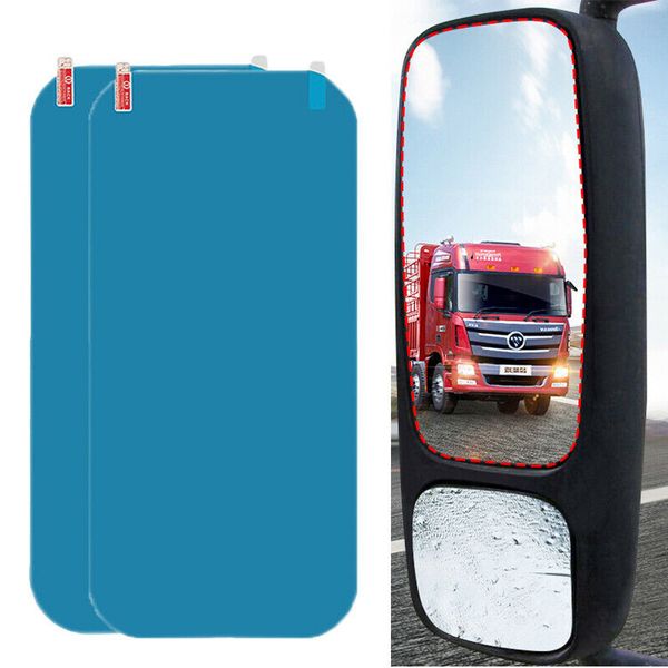 

2pcs truck rearview mirror rain film car large reflector film protective film anti-glare rain anti-fog flooding hydrophobic