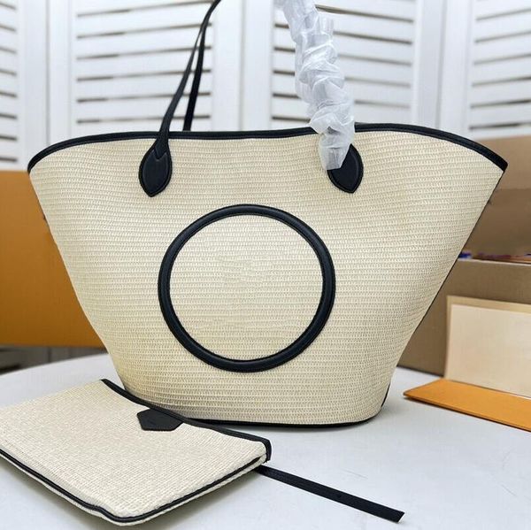 

female weaving handbag fashion shoulder inclined shoulder bag large capacity shopping bags tote girls women