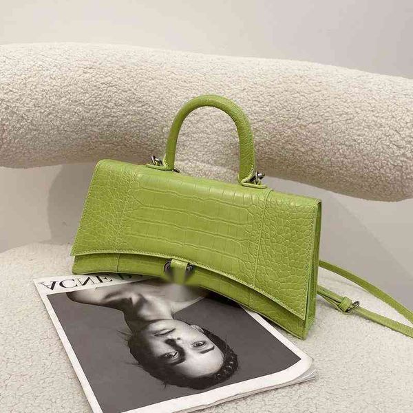 

handbags balencaigass designer designer handbags crocodile pattern women's bag hourglass bag net red the same versatile portable cgpm