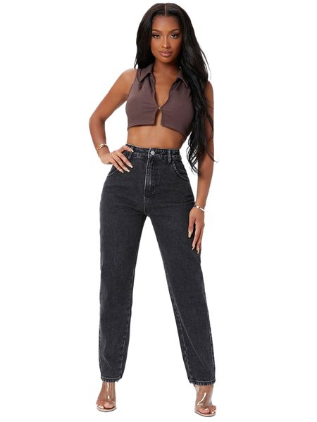 

sxy high waist straight leg jeans w1uu#, Blue