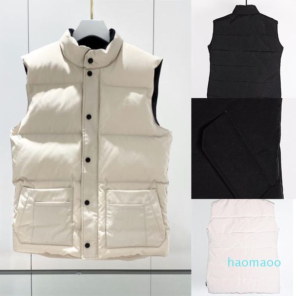 2022 nuova moda Inverno uomo e donna caldo piumino solido giacca senza maniche Classic Feather Weskit Giacche Casual bodywarmer Gilet Cappotto Puffer Doudoune Homme parka